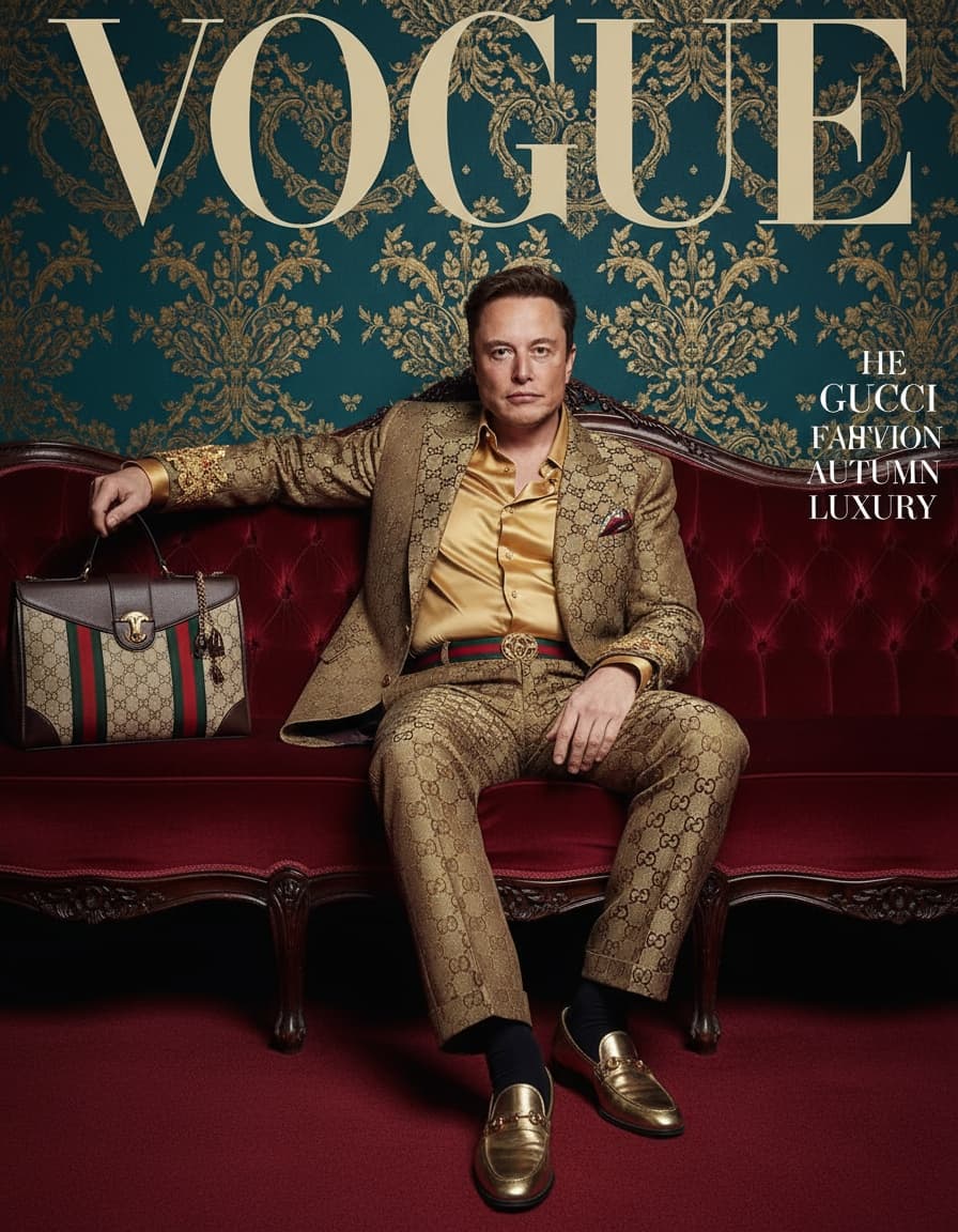 Gucci-style Vogue Cover