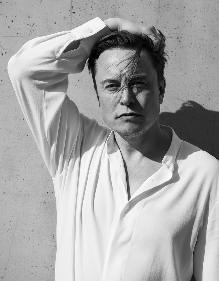 High-fashion Editorial Portrait (Black/White)