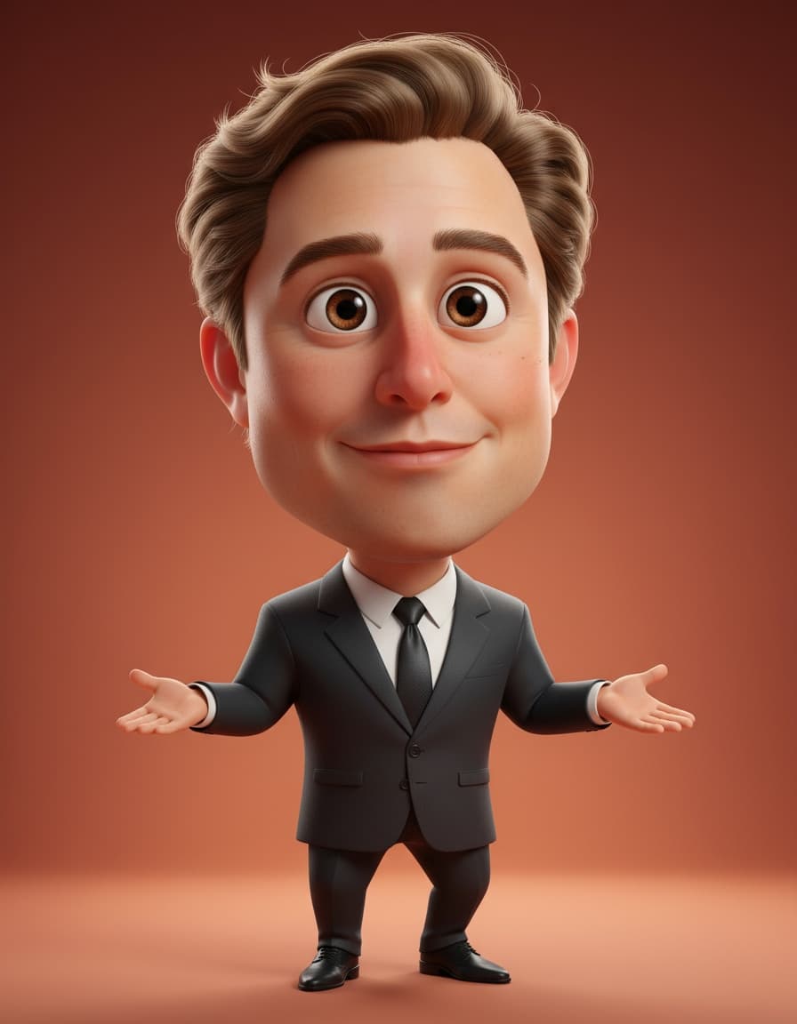 Pixar-style 3D Caricature of Your Face